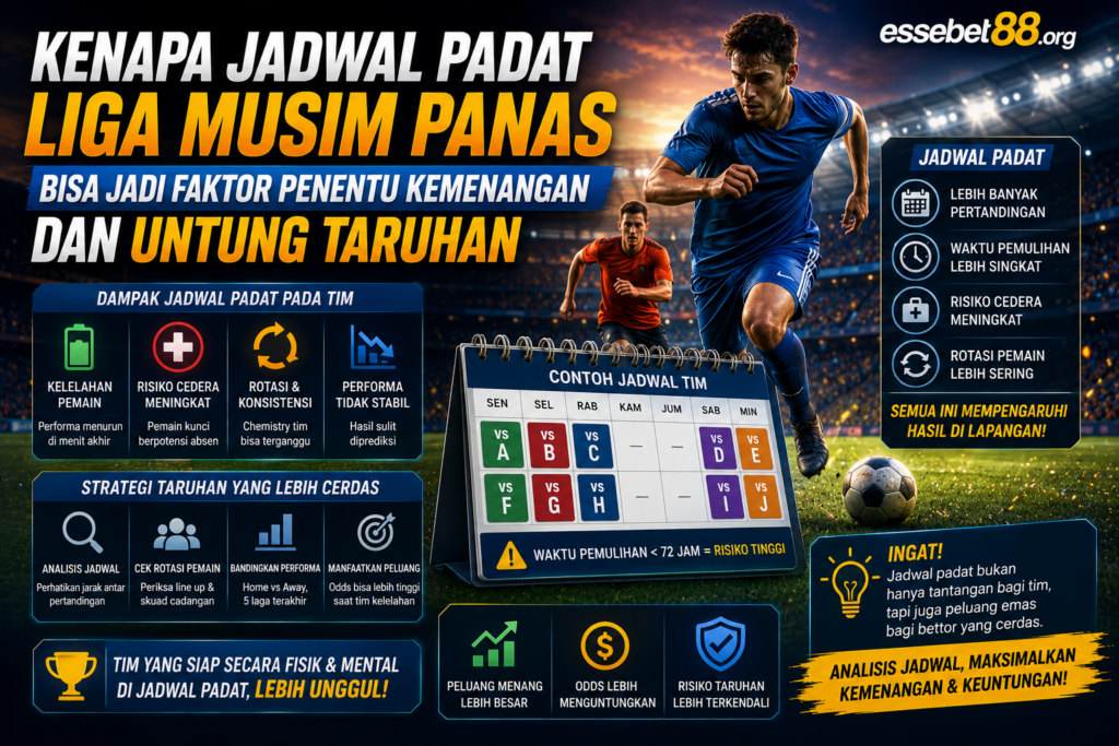 Kenapa Jadwal Padat Liga Musim Panas Bisa Jadi Faktor Penentu Kemenangan dan Untung Taruhan