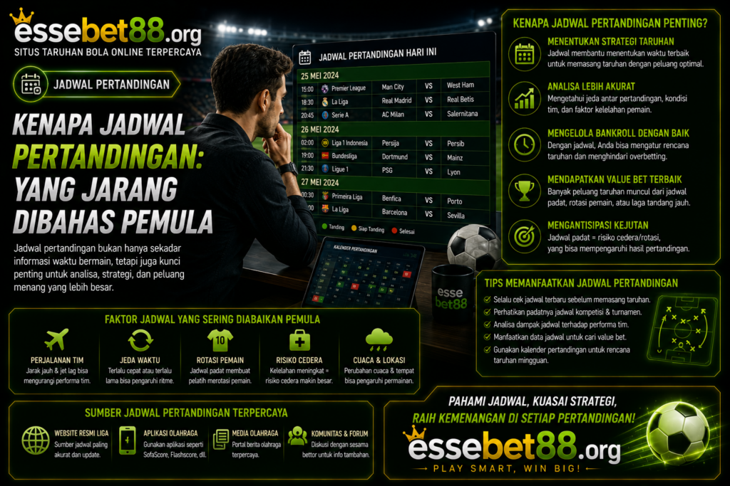 Kenapa Jadwal Pertandingan: yang Jarang Dibahas Pemula