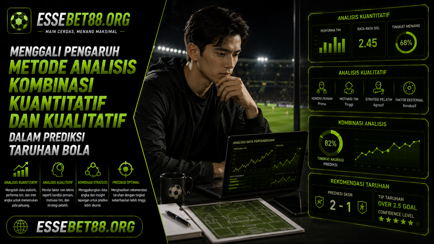 Menggali Pengaruh Metode Analisis Kombinasi Kuantitatif dan Kualitatif dalam Prediksi Taruhan Bola